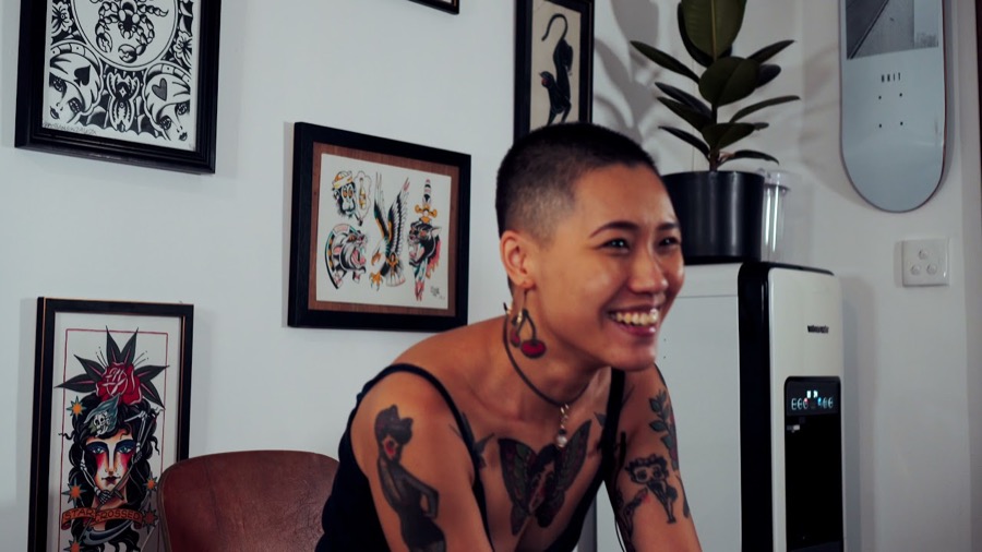 Frame from Star Crossed Tattoo.
